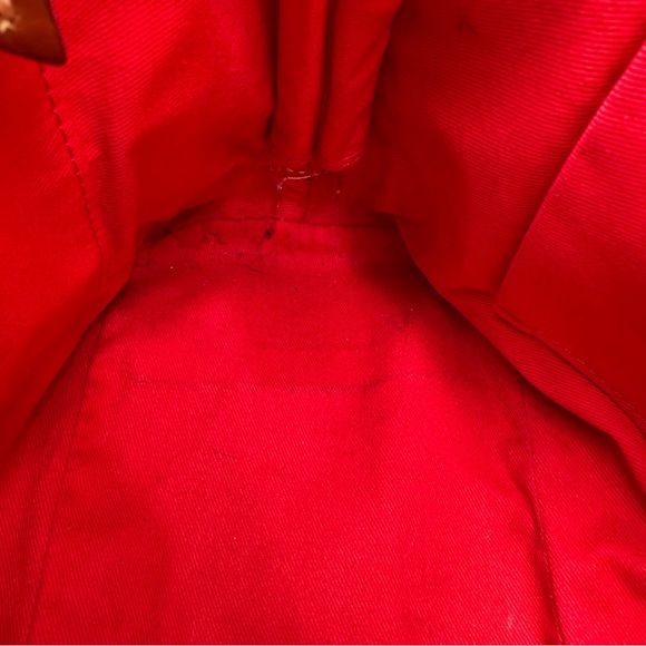 Dooney and Bourke Leather Pebble Grain Zip Zip Satchel Bag Navy Blue Brown - Picture 13 of 14